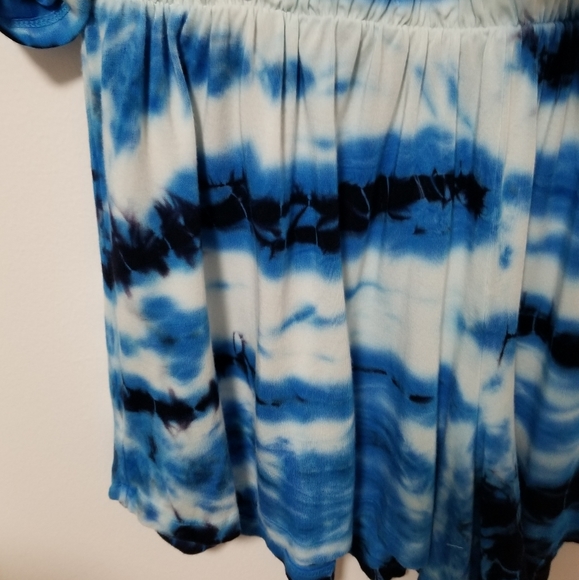 Young Fabulous And Broke Malik Blue Tie Dye Jersey Romper Size Large - Picture 9 of 15